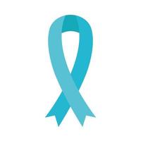 blue awareness ribbon vector