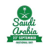 dia nacional de arabia saudita vector