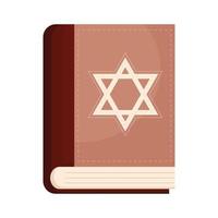 Corán libro sagrado judío vector