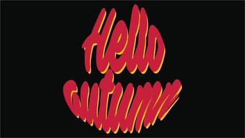 Hello Summer Text Hand Lettering illustration graphic Print vector