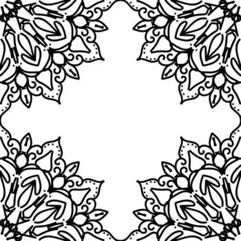 Abstract Background Design with mandala style vector