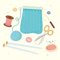 bundle of icons sewing vector