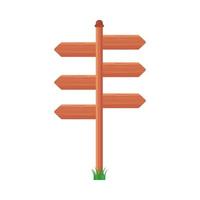 wooden arrows signals vector