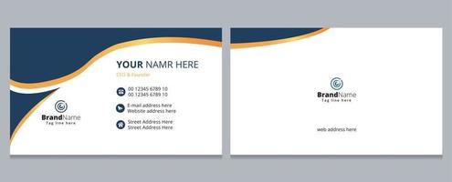 Modern Luxury Business Card, Corporate Business Card Template Design. vector