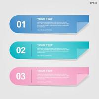 Banner paper tag for business template background. Vector. vector