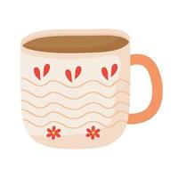 taza de cafe icono vector