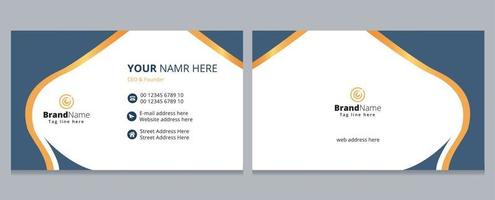 Modern Luxury Business Card, Corporate Business Card Template Design. vector