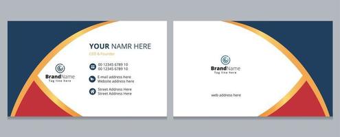 Modern Luxury Business Card, Corporate Business Card Template Design. vector