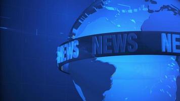 3D World News Background Loop video