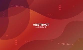 Abstract Red Fluid Wave Background vector