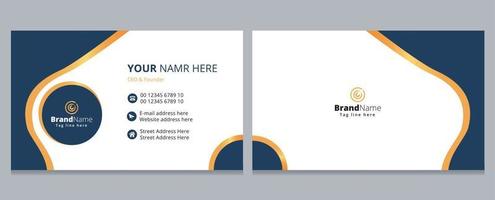 Modern Luxury Business Card, Corporate Business Card Template Design. vector