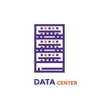 data center, server icon vector
