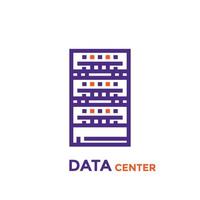 data center, server icon vector