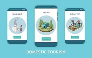 Domestic Tourism Banners vector