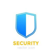 concepto de seguridad, icono de escudo vector