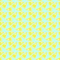 Slised lemon pattern vector