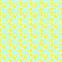 Slised lemon pattern vector