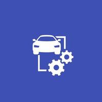 mantenimiento del coche, icono de vector de servicio
