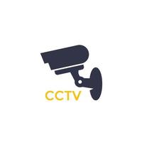 icono de cámara cctv vector
