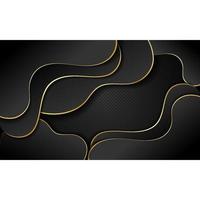 abstract background black gold color modern design vector