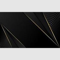 abstract background black gold color modern design vector