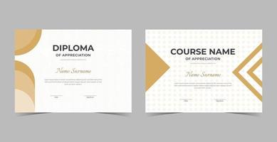 Professional diploma certificate template,Certificate of Appreciation template, certificate of achievement, awards diploma template vector