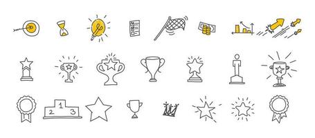 Stick figures. Business icons. Vector. vector