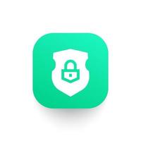 security, shield icon vector