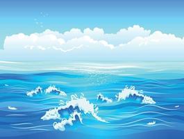 Sea Flat Illustration vector