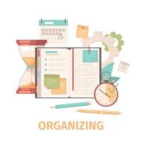 Self Organizing Icons Composition vector