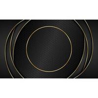 abstract background black gold color modern design vector