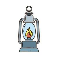 kerozene lamp isolated style icon vector