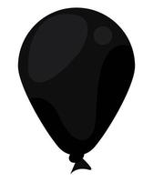 black balloon helium vector