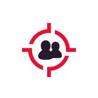 target audience icon, vector pictogram