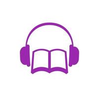 icono de vector de audiolibro