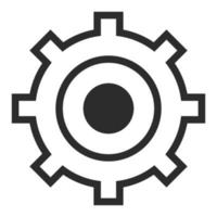 gear machine icon vector