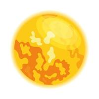 icono de estilo aislado estrella sol vector