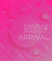 new arrival, vector banner, abstract background