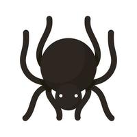 halloween spider style flat icon vector