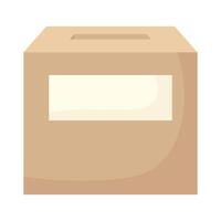 caja de votación icono del día de las elecciones vector