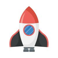 rocket space vehicle launcher isolated style icon vector