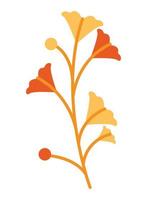 autumn season flowers vector