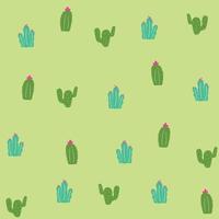 muchos cactus del desierto para el fondo vector