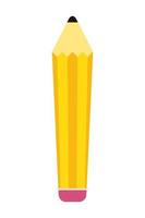 pencil school supply isolated icon vector