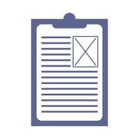 checklist clipboard document isolated icon vector