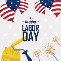 happy labor day USA vector