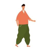 young man male avatar character vector