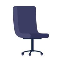 silla de oficina muebles icono aislado vector