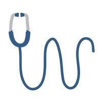 stethoscope cardiology tool isolated icon vector