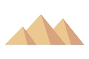 Egyptian pyramids landmark vector